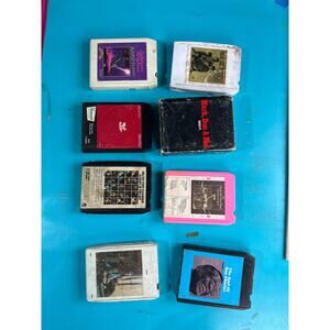 Lots of eight vintage eight track cassette from the 1960s and 70s untested